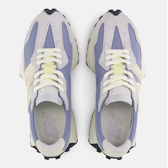 New Balance 327 Women\'s Sneakers Shoes Casual Pearl Grey / Dust Blue size 7